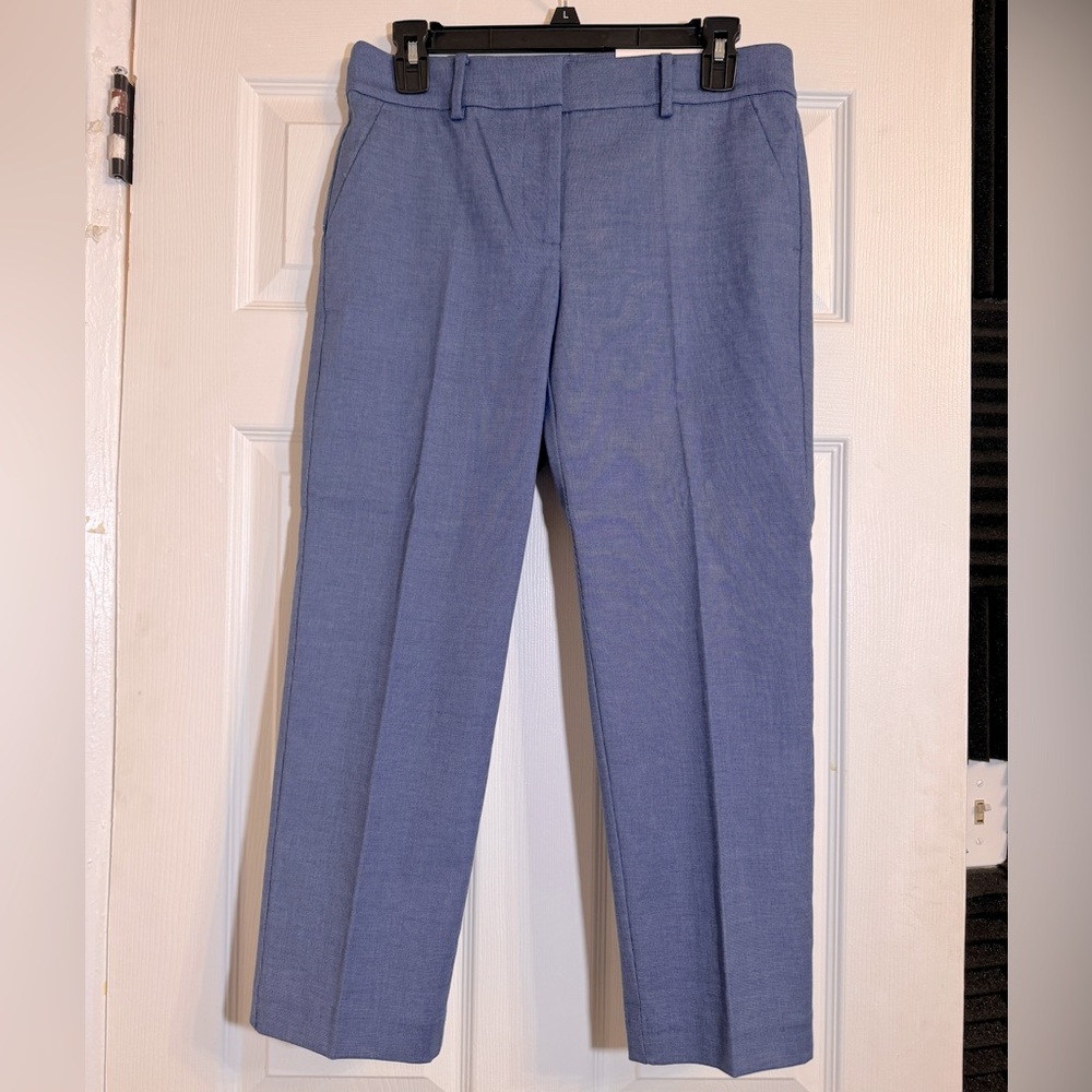 LOFT The Riviera Slim Pant, size 2P in Blue Multi